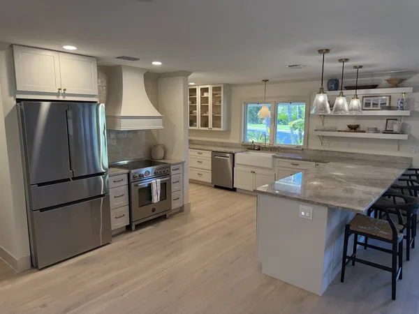The same kitchen after the remodel